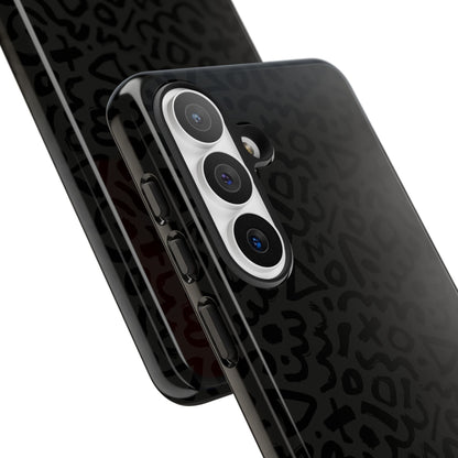 Retro Geometric Vibes Phone Case – 80s 90s Vintage Abstract Pattern for iPhone & Samsung - JGUS