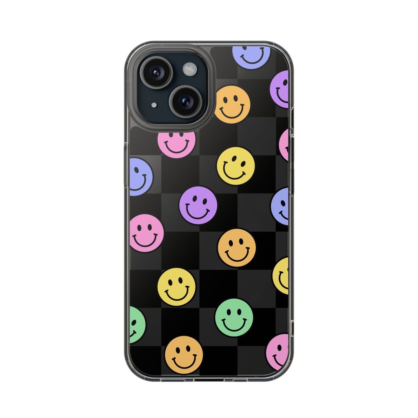 Happy Vibes Clear Phone Case