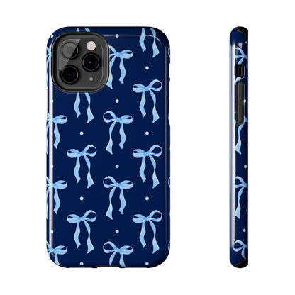 Bows and Blues Phone Case – Cute & Durable Bow Print Case for iPhone & Samsung