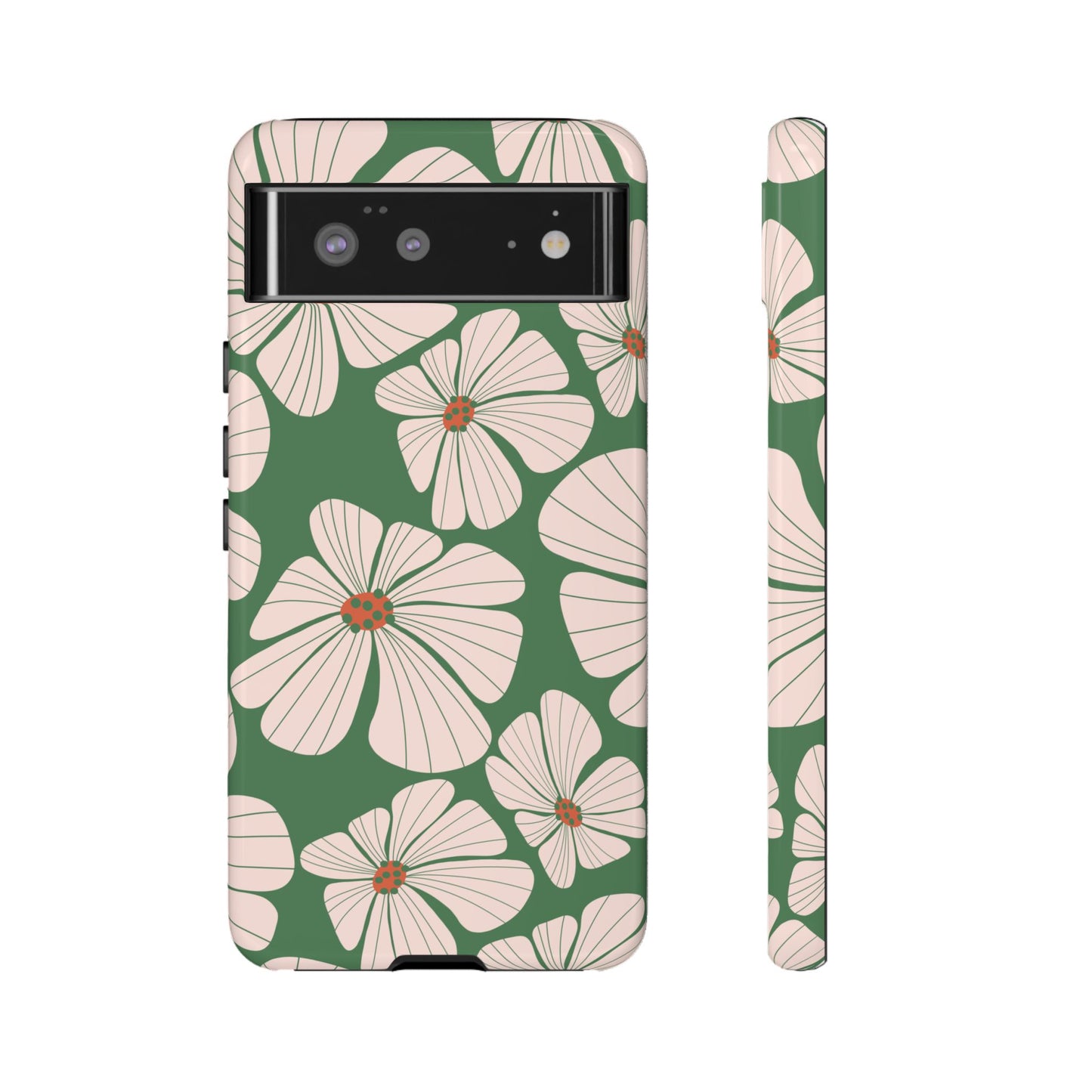 Retro Floral Abstract Phone Case – Vintage 70s & 80s Aesthetic for iPhone & Samsung - JGUS