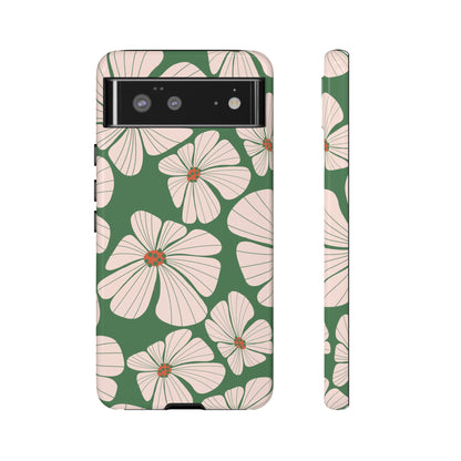 Retro Floral Abstract Phone Case – Vintage 70s & 80s Aesthetic for iPhone & Samsung - JGUS