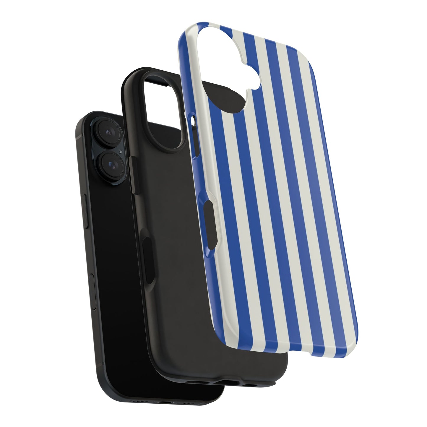 Blue White Striped Phone Case