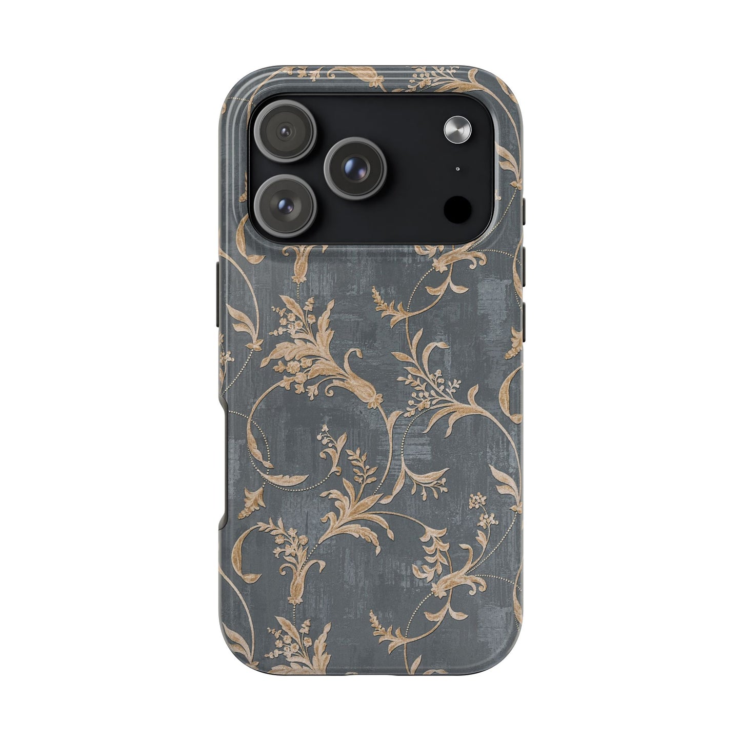 Old-Fashioned Flower Phone Case – Aesthetic Protective Cover for iPhone & Samsung