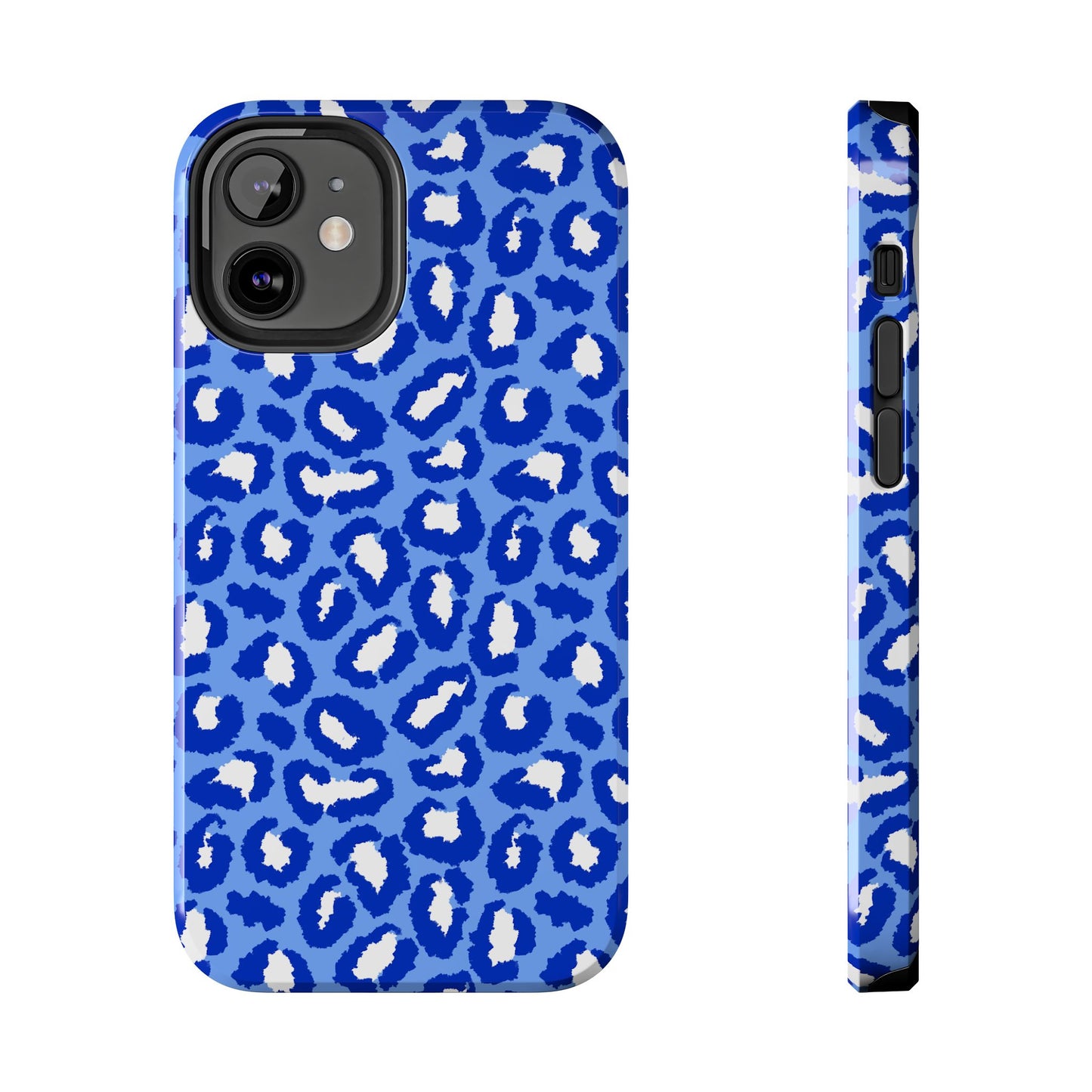 Leopard Vibes - Blue Edition Phone Case for iPhone & Samsung - Stylish & Durable Animal Print Case