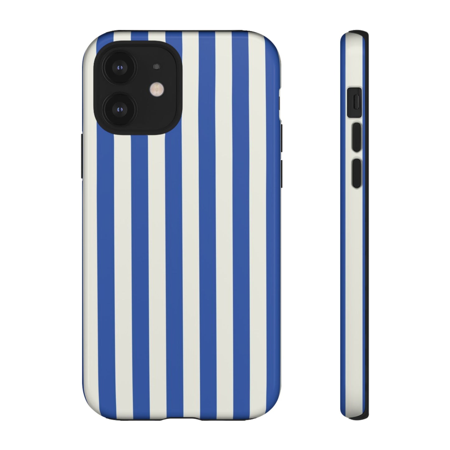 Title: Blue & White Stripe Phone Case – Classic Nautical Pattern for iPhone & Samsung - JGUS
