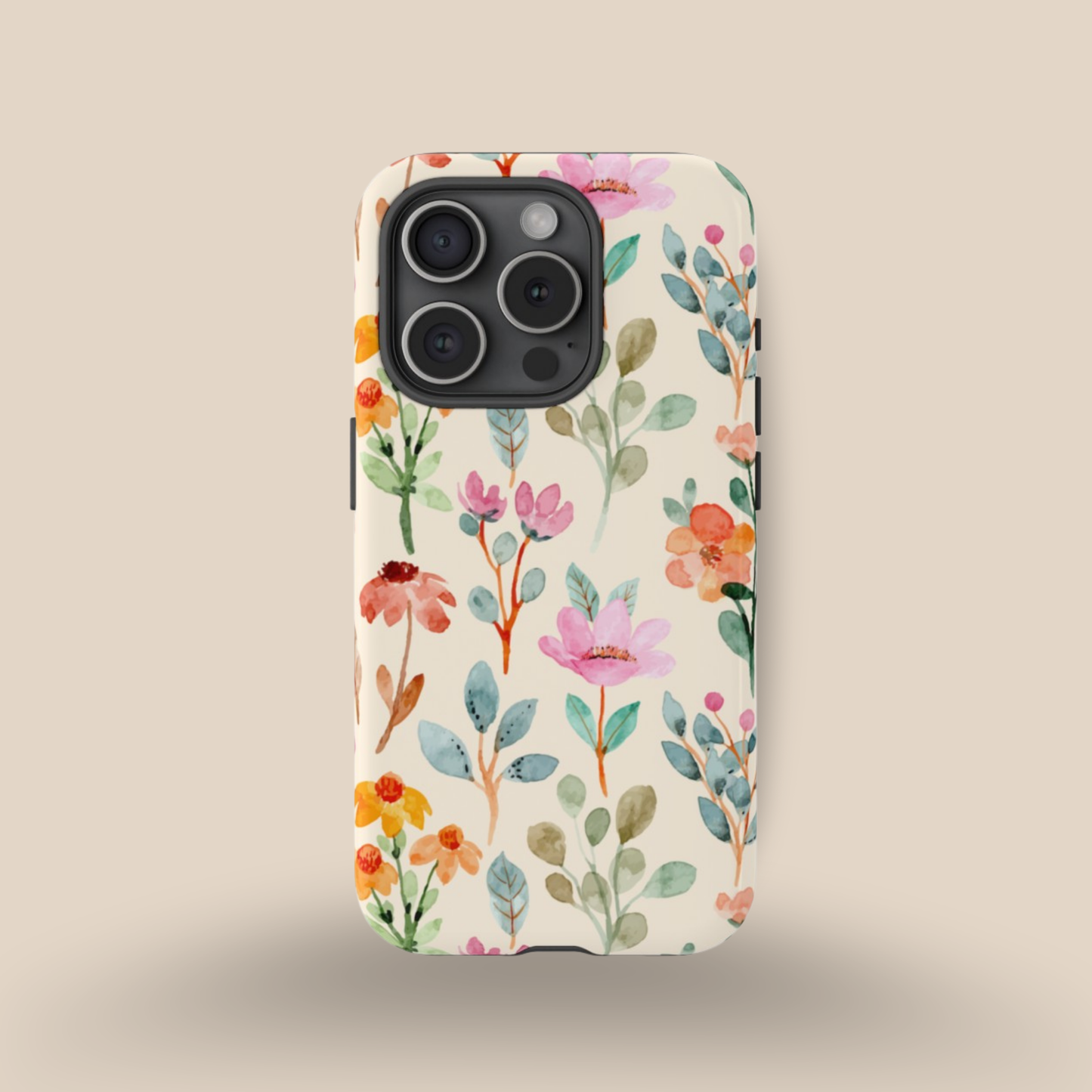 Petal Splash Watercolor Symphony Phone Case