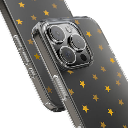 Yellow Stars Clear Phone Case