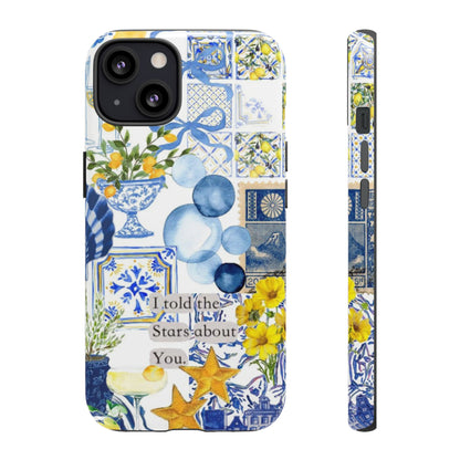 Lemon summertime collage Phone Case