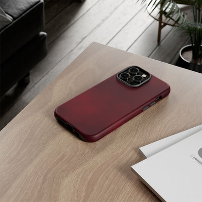 Vintage Burgundy Cherry Phone Case – Elegant Floral Design for iPhone 17 & Samsung Galaxy | Tough Protective Cover - JGUS