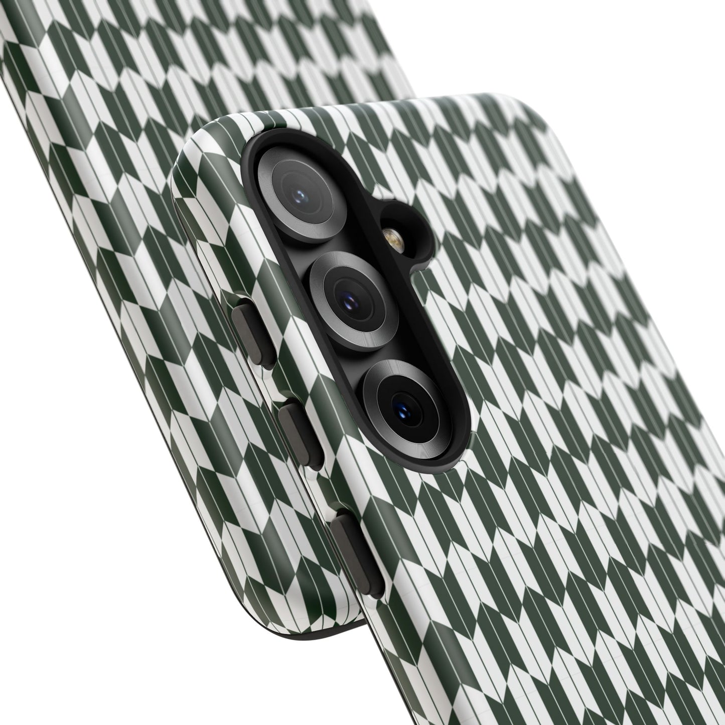 Green Harmony Geometric Phone Case – Durable, Slim, and MagSafe Compatible - JGUS