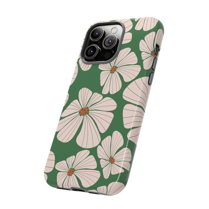 Retro Floral Abstract Phone Case – Vintage 70s & 80s Aesthetic for iPhone & Samsung - JGUS