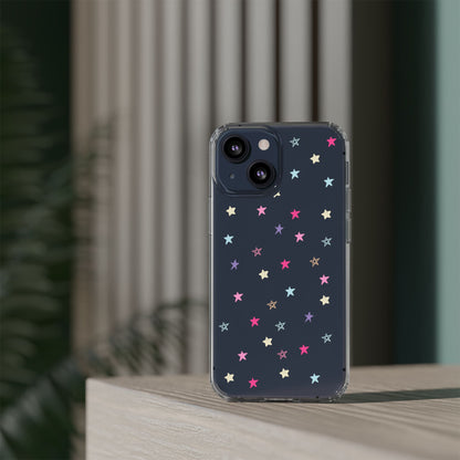 Star Pattern Clear Phone Case