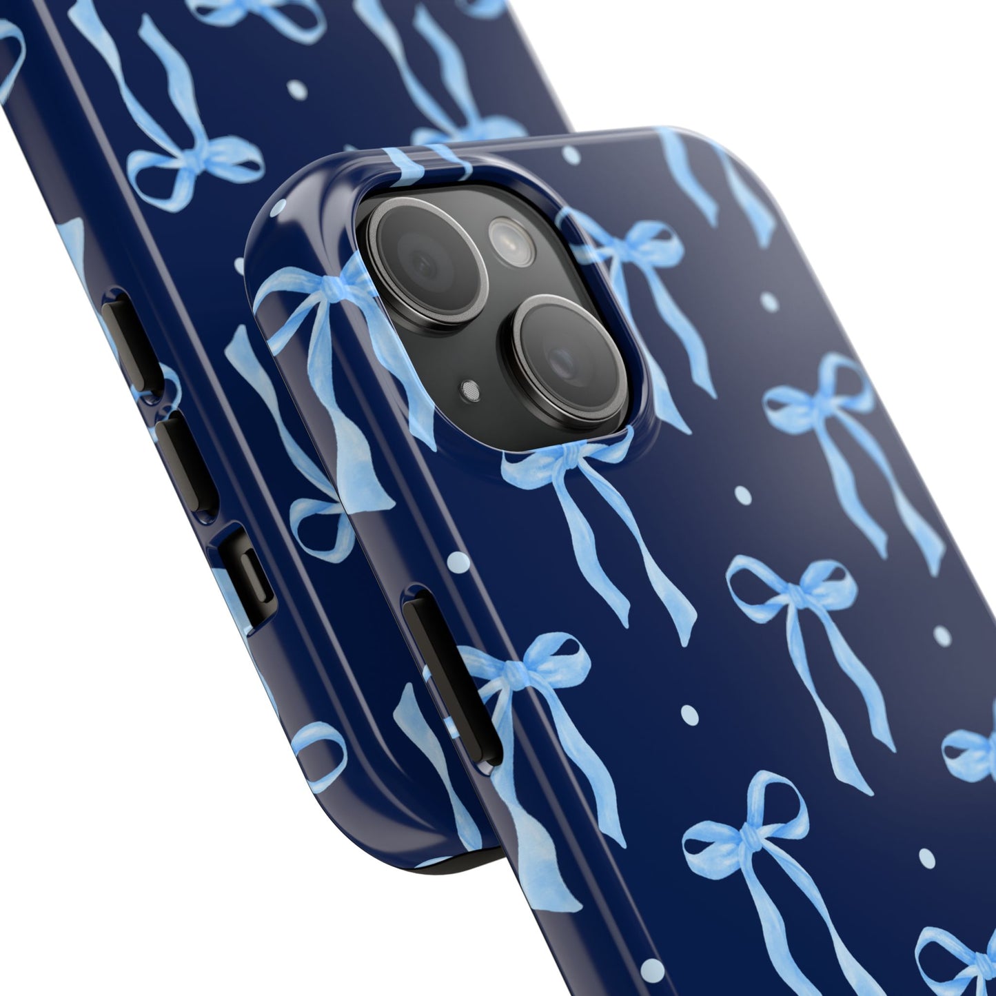 Bows and Blues Phone Case – Cute & Durable Bow Print Case for iPhone & Samsung