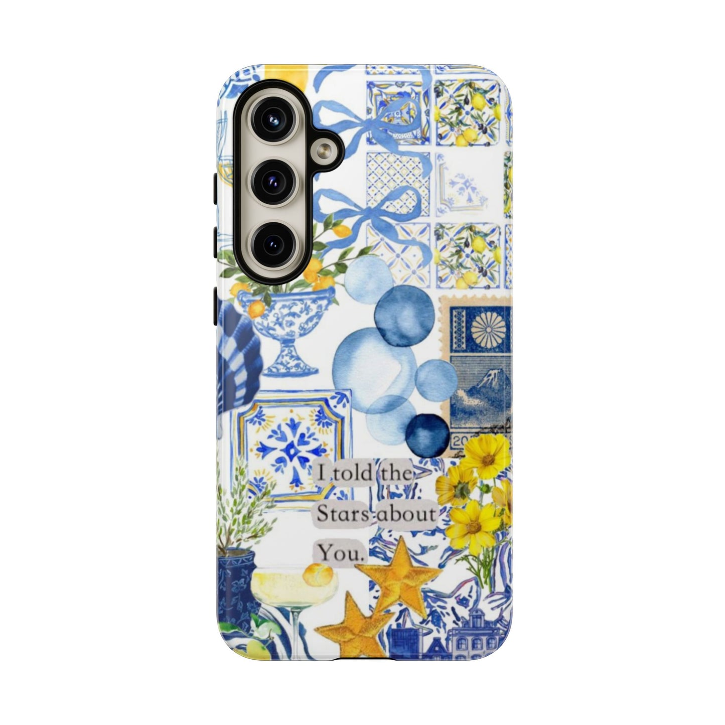 Lemon summertime collage Phone Case