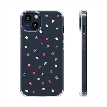 Star Pattern Clear Phone Case