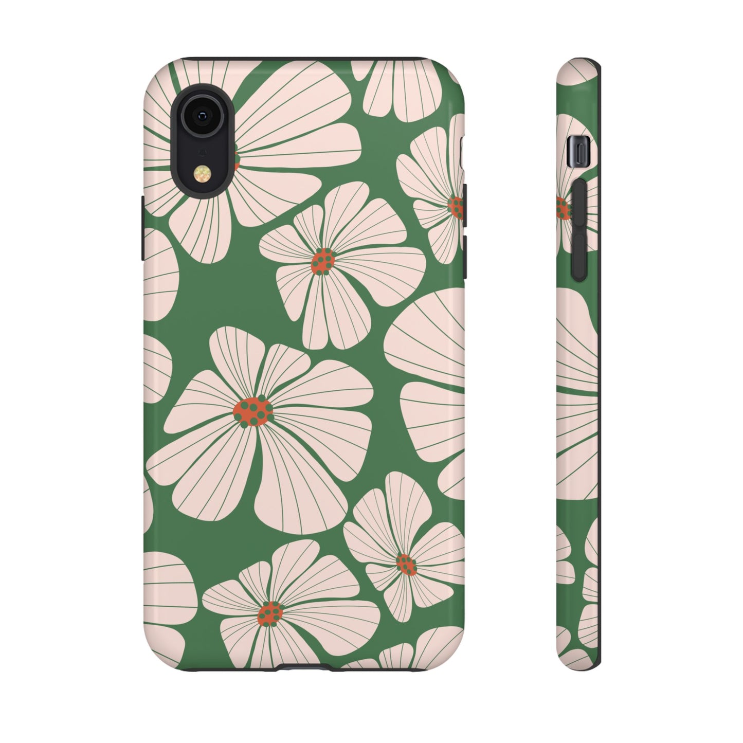 Retro Floral Abstract Phone Case – Vintage 70s & 80s Aesthetic for iPhone & Samsung - JGUS