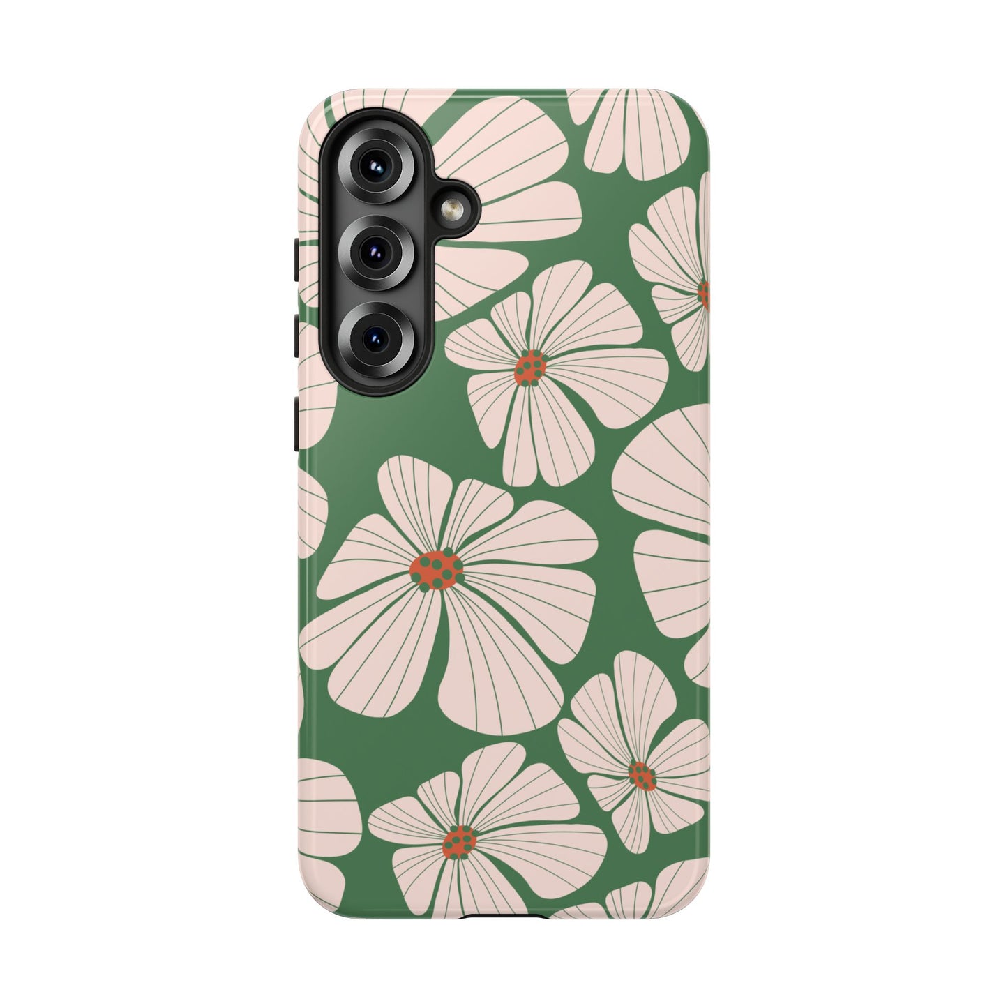 Retro Floral Abstract Phone Case – Vintage 70s & 80s Aesthetic for iPhone & Samsung - JGUS