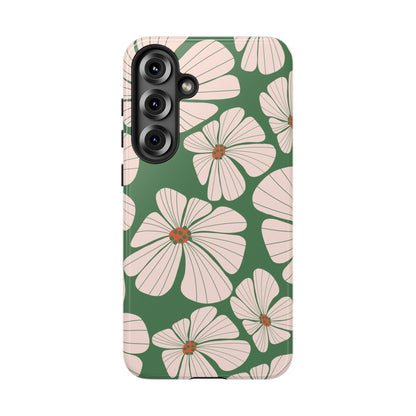 Retro Floral Abstract Phone Case – Vintage 70s & 80s Aesthetic for iPhone & Samsung - JGUS