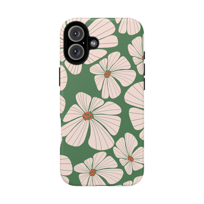 Retro Floral Abstract Phone Case – Vintage 70s & 80s Aesthetic for iPhone & Samsung - JGUS