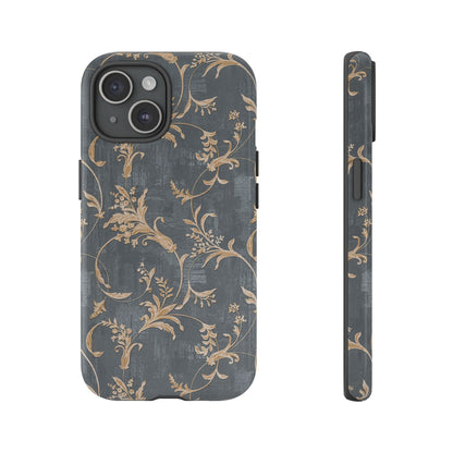 Old-Fashioned Flower Phone Case – Aesthetic Protective Cover for iPhone & Samsung - JGUS