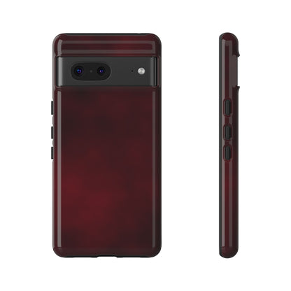 Vintage Burgundy Cherry Phone Case – Elegant Floral Design for iPhone 17 & Samsung Galaxy | Tough Protective Cover - JGUS