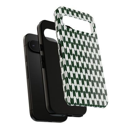 Green Harmony Geometric Phone Case – Durable, Slim, and MagSafe Compatible - JGUS
