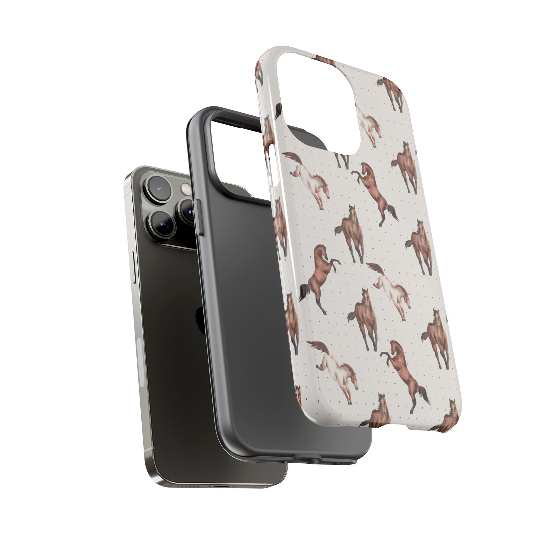 Wild Mustang Horse Pattern Phone Case – Stylish, Protective & Eco-Friendly - JGUS