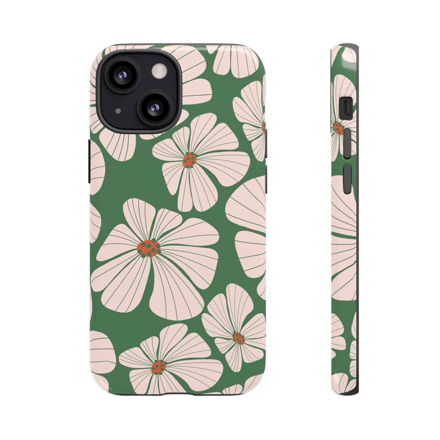 Retro Floral Abstract Phone Case – Vintage 70s & 80s Aesthetic for iPhone & Samsung - JGUS