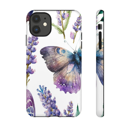 Lavender Butterfly Protective Phone Case