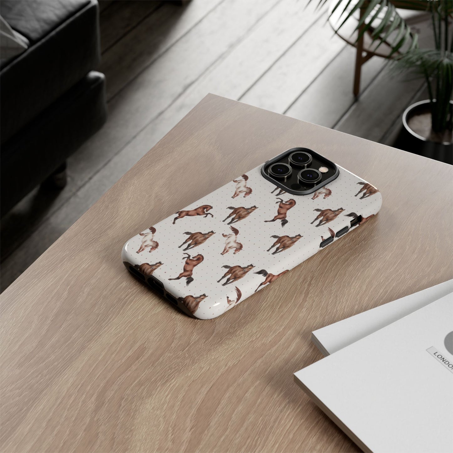 Wild Mustang Horse Pattern Phone Case – Stylish, Protective & Eco-Friendly - JGUS