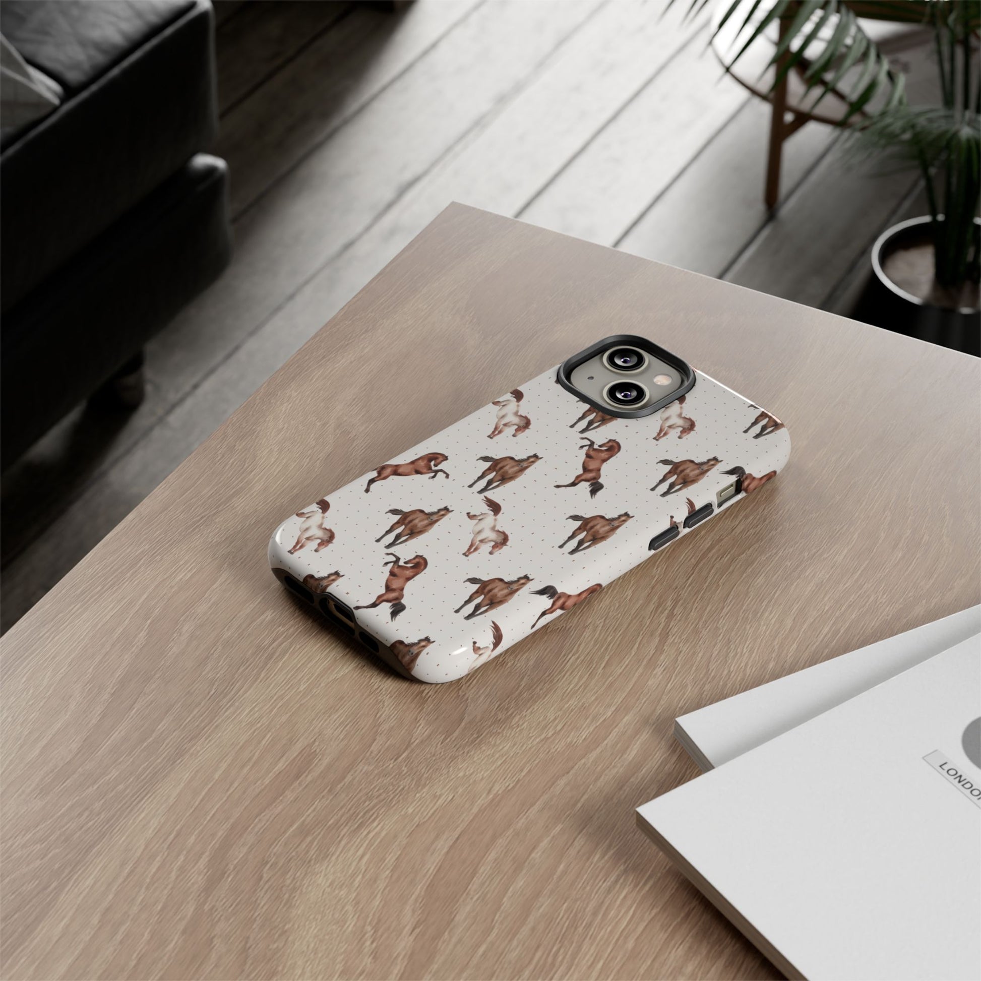 Wild Mustang Horse Pattern Phone Case – Stylish, Protective & Eco-Friendly - JGUS