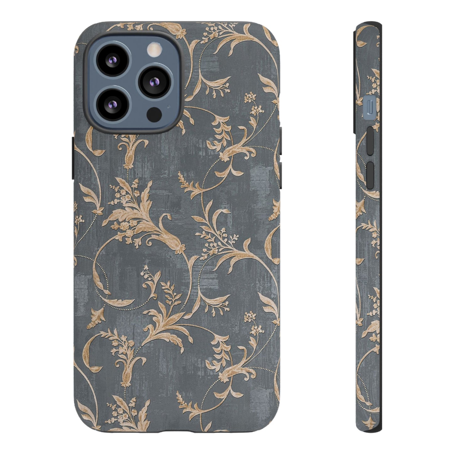 Old-Fashioned Flower Phone Case – Aesthetic Protective Cover for iPhone & Samsung - JGUS