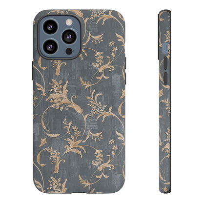 Old-Fashioned Flower Phone Case – Aesthetic Protective Cover for iPhone & Samsung - JGUS
