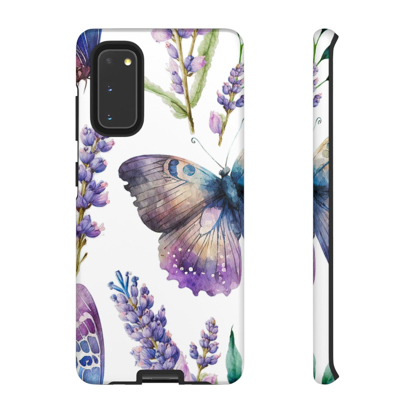 Lavender Butterfly Protective Phone Case