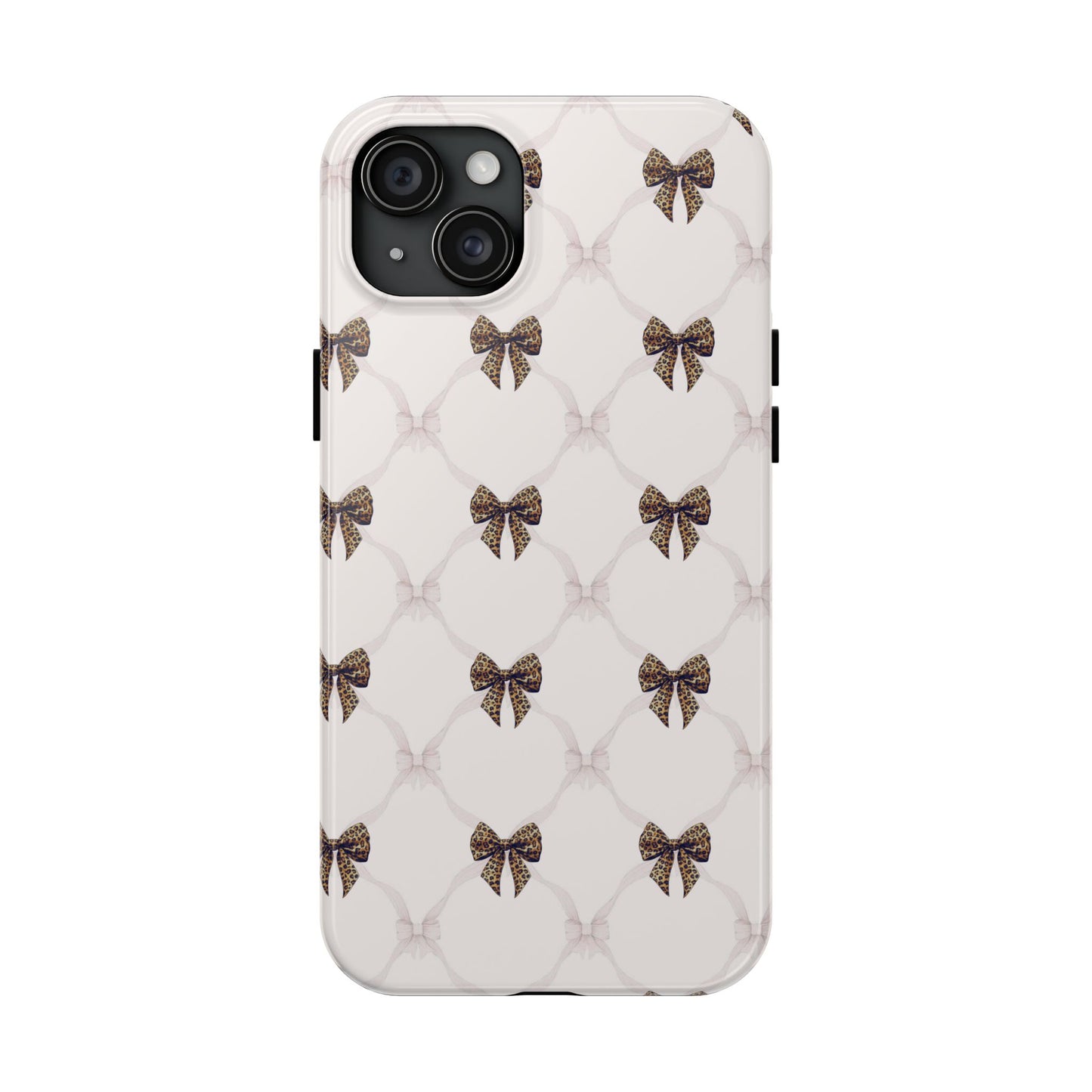 Chic Bow Pattern Phone Case | Elegant Clear Protective Case | Stylish iPhone & Samsung Cover