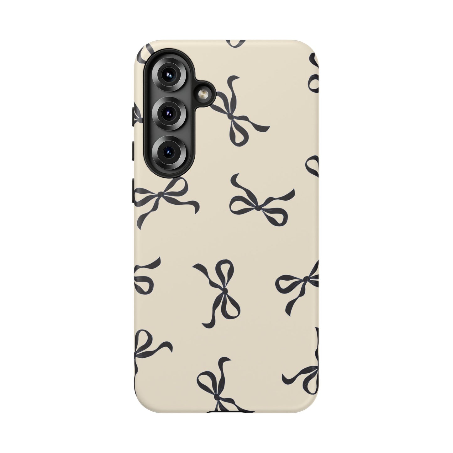 Beige and Black Bow Phone Case - JGUS