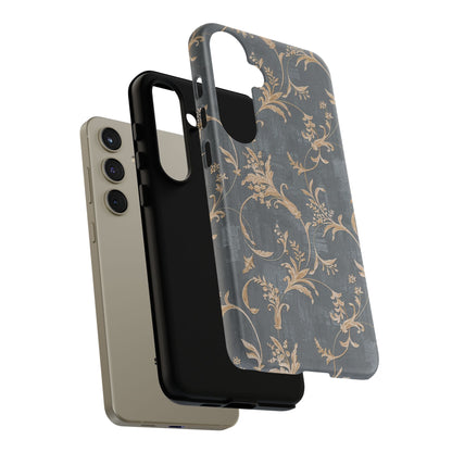 Old-Fashioned Flower Phone Case – Aesthetic Protective Cover for iPhone & Samsung - JGUS