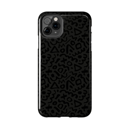 Retro Geometric Vibes Phone Case – 80s 90s Vintage Abstract Pattern for iPhone & Samsung