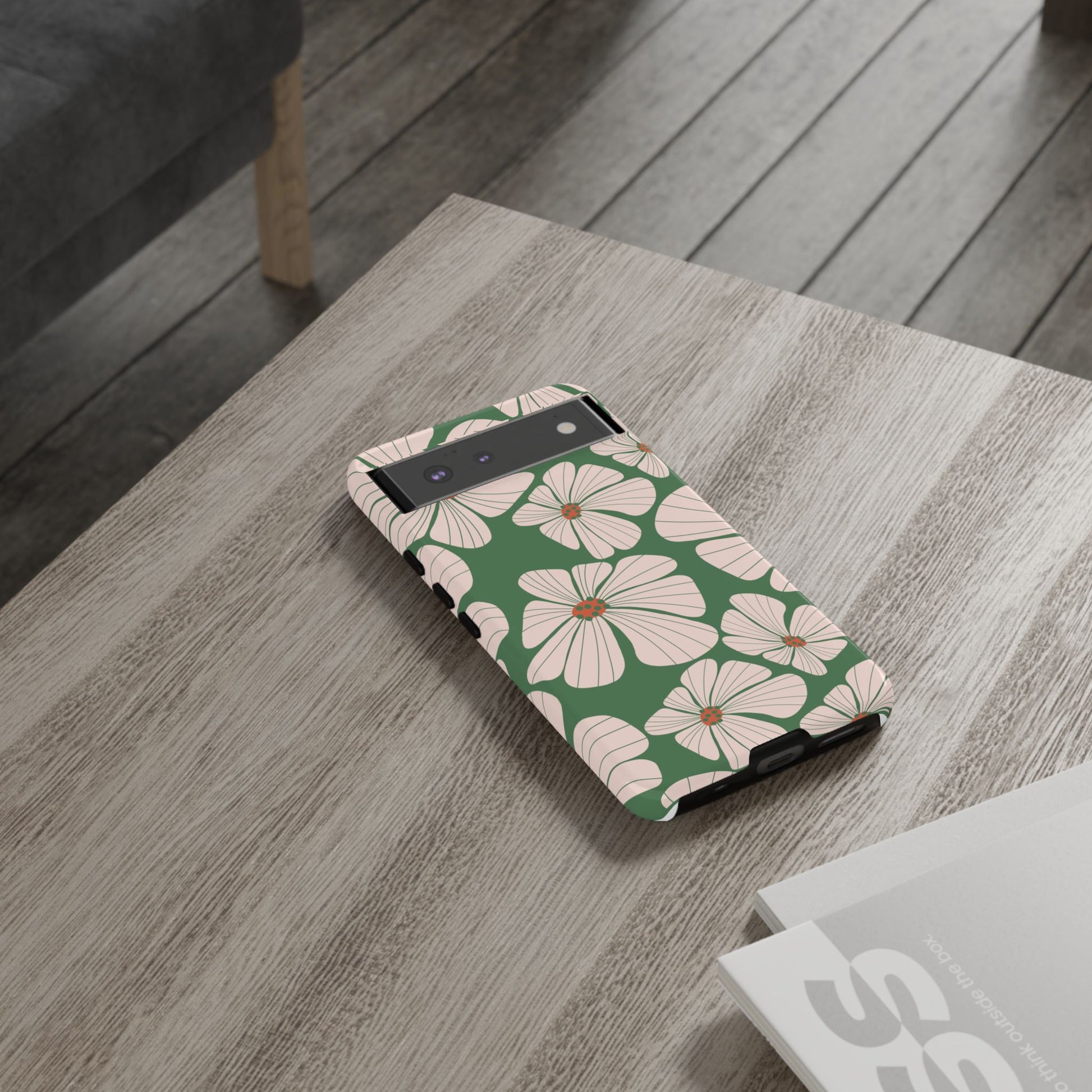 Retro Floral Abstract Phone Case – Vintage 70s & 80s Aesthetic for iPhone & Samsung - JGUS