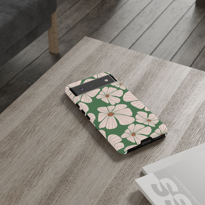 Retro Floral Abstract Phone Case – Vintage 70s & 80s Aesthetic for iPhone & Samsung - JGUS