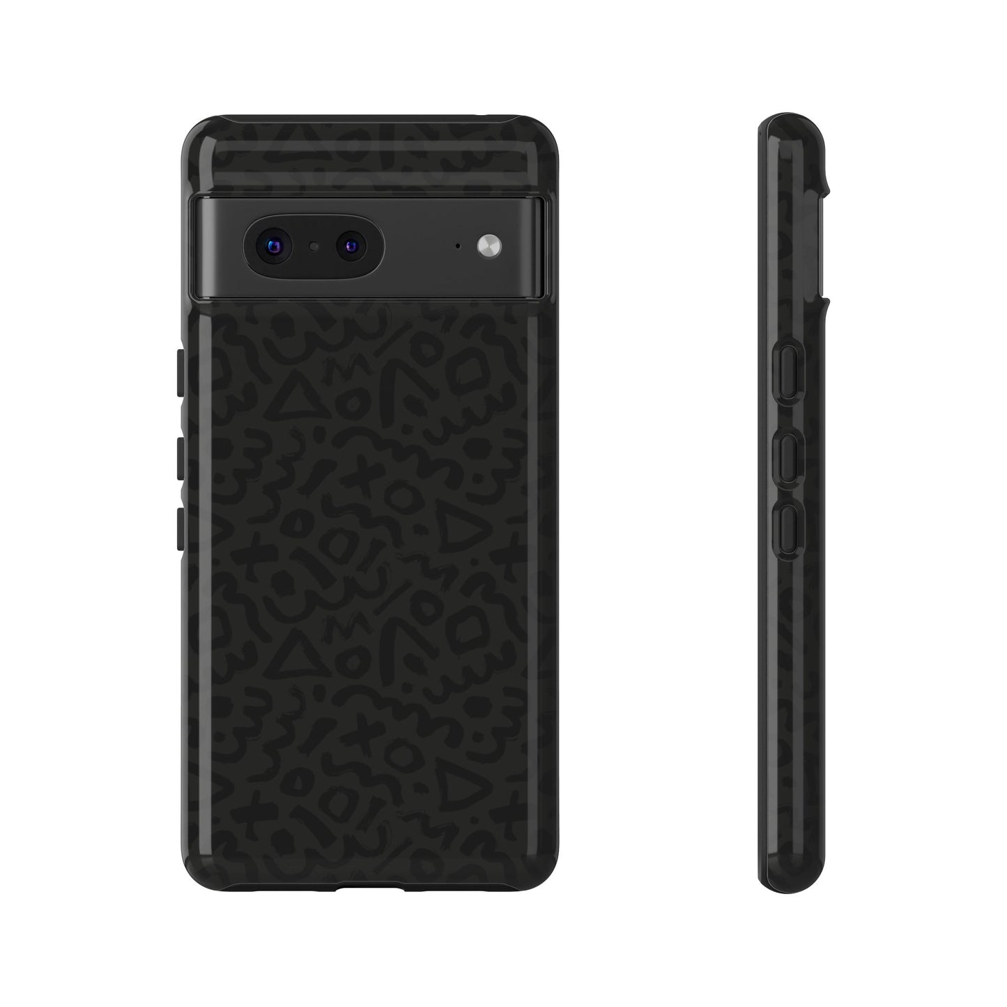 Retro Geometric Vibes Phone Case – 80s 90s Vintage Abstract Pattern for iPhone & Samsung - JGUS