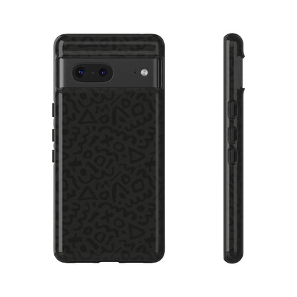 Retro Geometric Vibes Phone Case – 80s 90s Vintage Abstract Pattern for iPhone & Samsung - JGUS