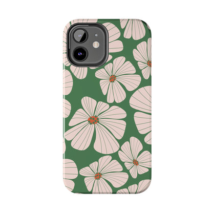 Retro Floral Abstract Phone Case – Vintage 70s & 80s Aesthetic for iPhone & Samsung