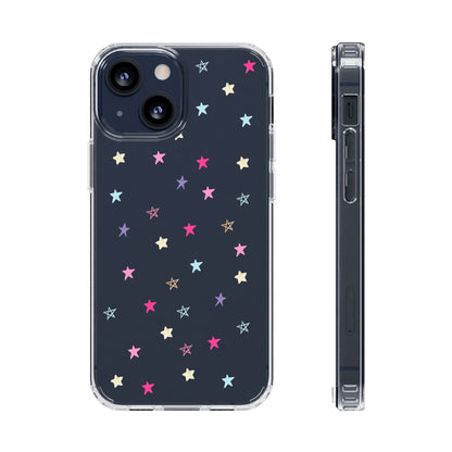 Star Pattern Clear Phone Case