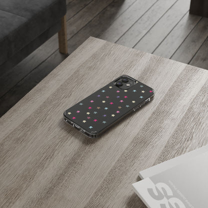Star Pattern Clear Phone Case
