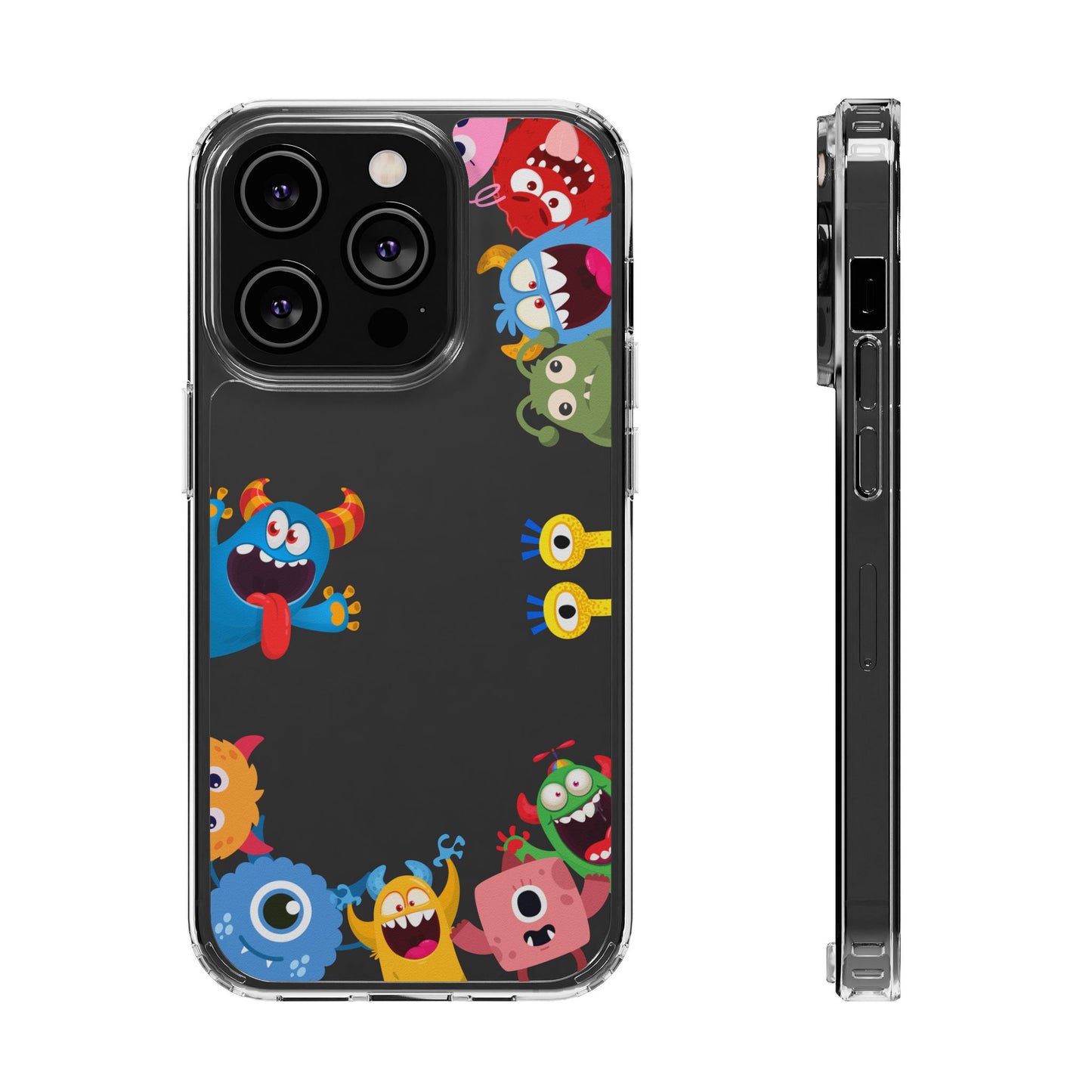 Monster Party Clear Phone Case