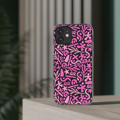 Abstract Vibes Clear Phone Case