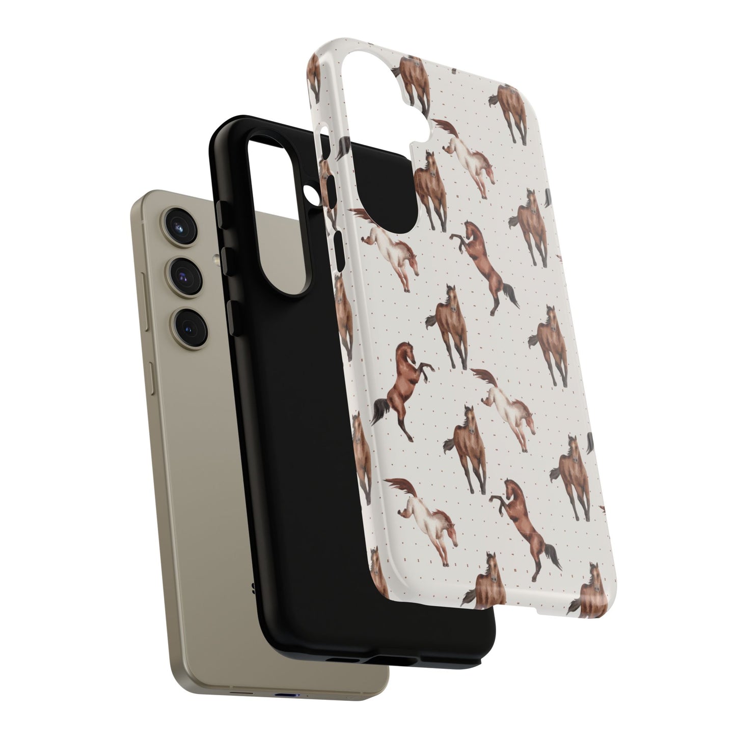 Wild Mustang Horse Pattern Phone Case – Stylish, Protective & Eco-Friendly - JGUS