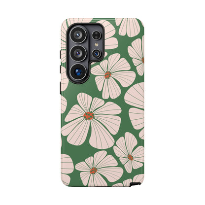 Retro Floral Abstract Phone Case – Vintage 70s & 80s Aesthetic for iPhone & Samsung - JGUS