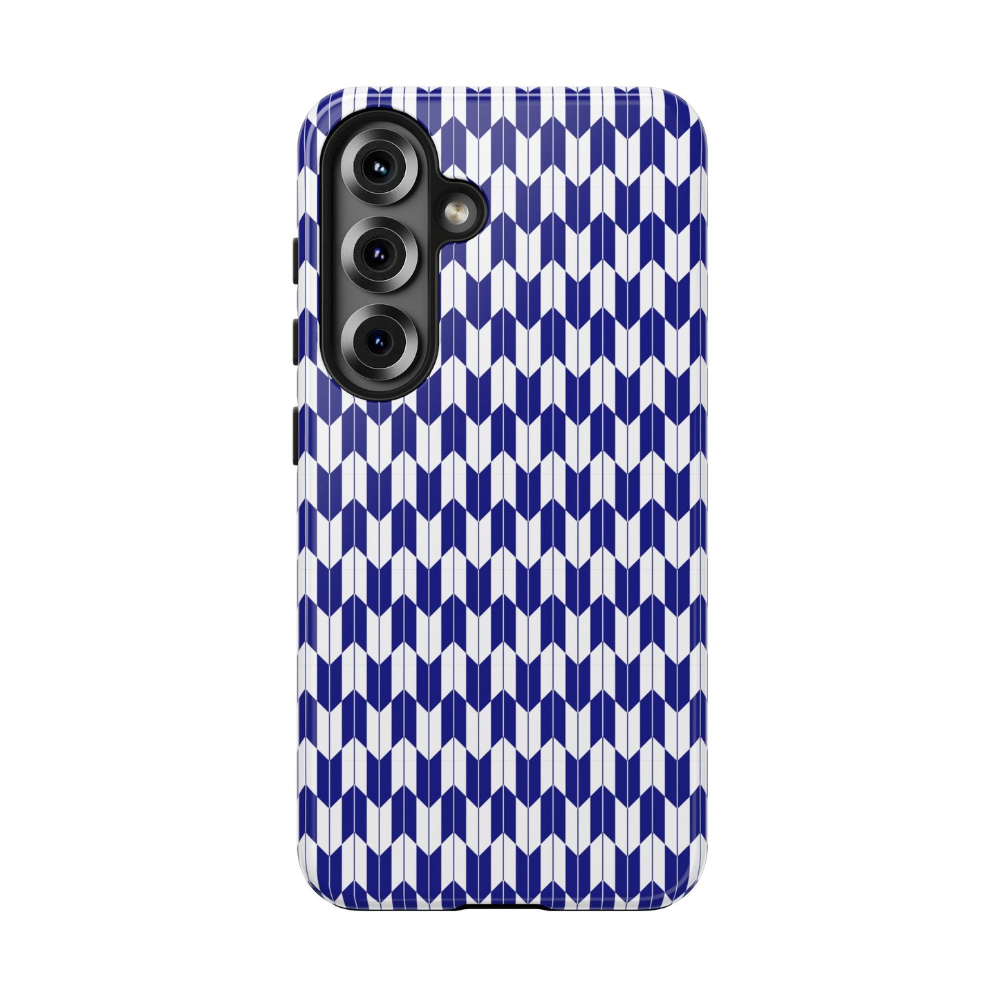Blue Harmony Geometric Phone Case – Durable, Slim, and MagSafe Compatible